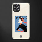 vogue lady glass case for samsung galaxy f62 image