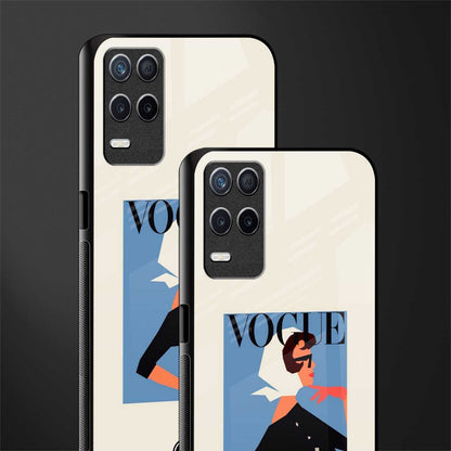 vogue lady glass case for realme 8 5g image-2