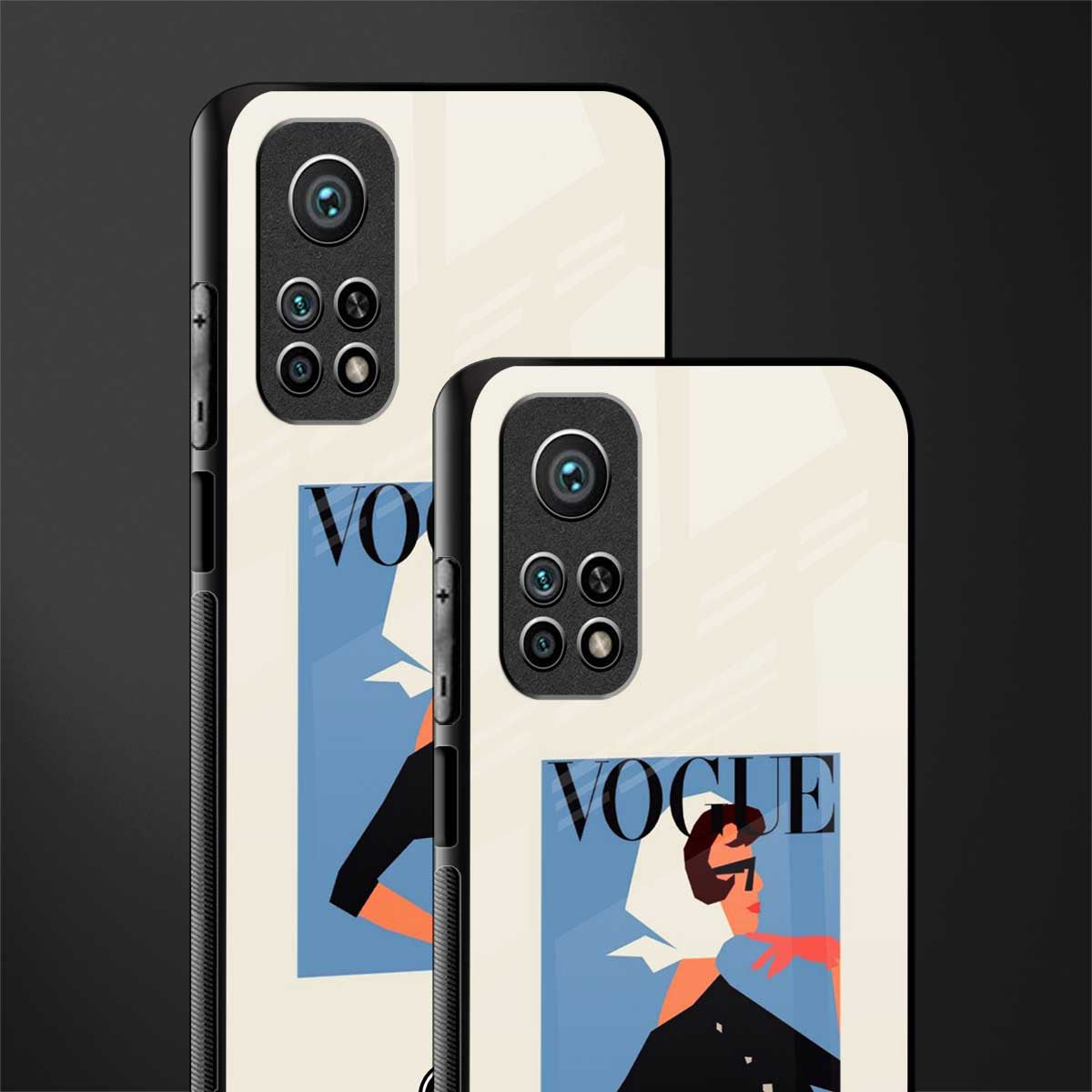vogue lady glass case for mi 10t 5g image-2