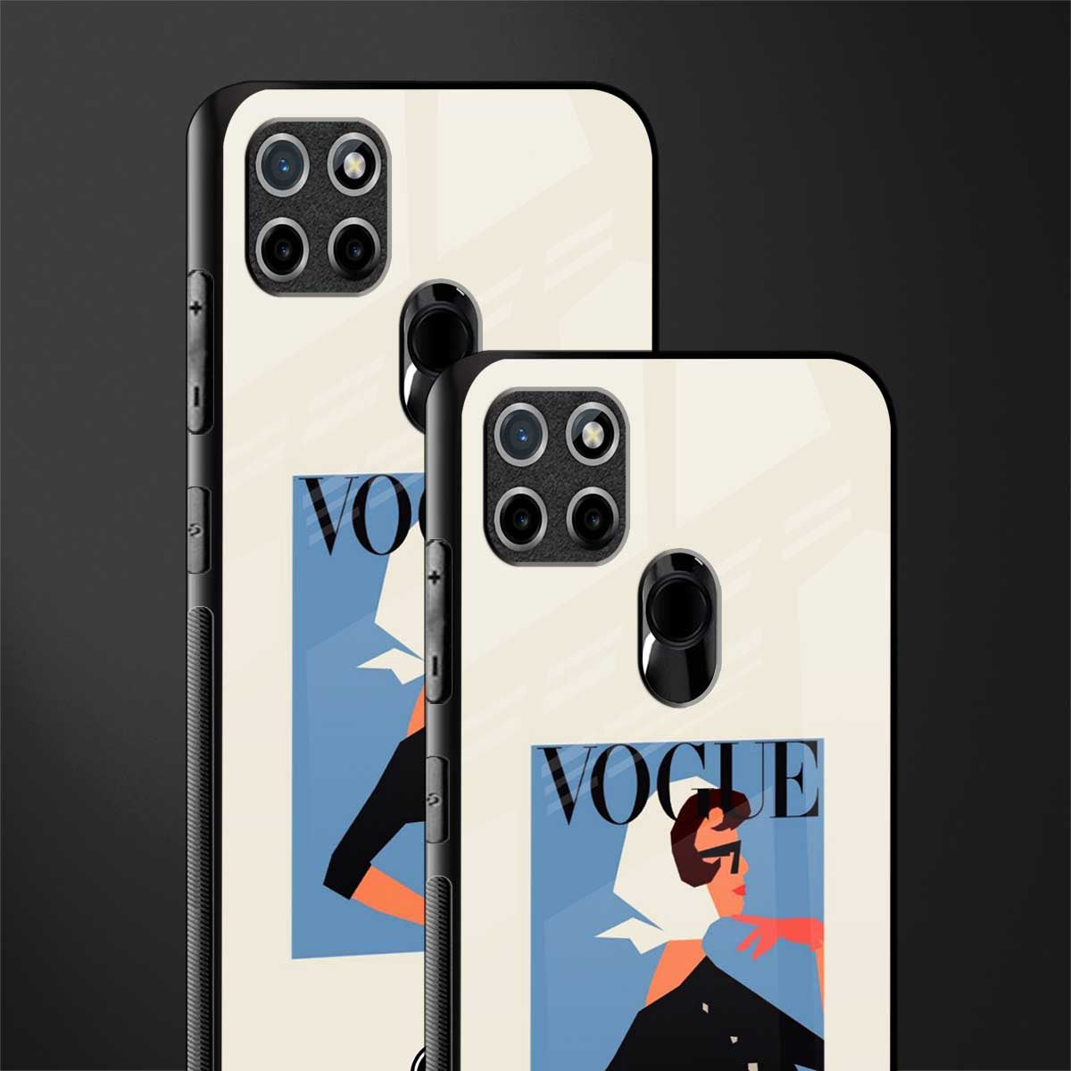 vogue lady glass case for realme c21 image-2