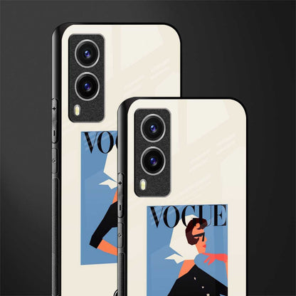 vogue lady glass case for vivo v21e 5g image-2