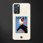 vogue lady glass case for oppo reno6 5g image