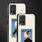 vogue lady glass case for vivo y21s image-2