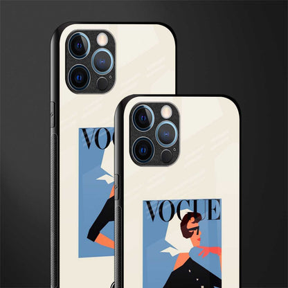 vogue lady glass case for iphone 12 pro max image-2