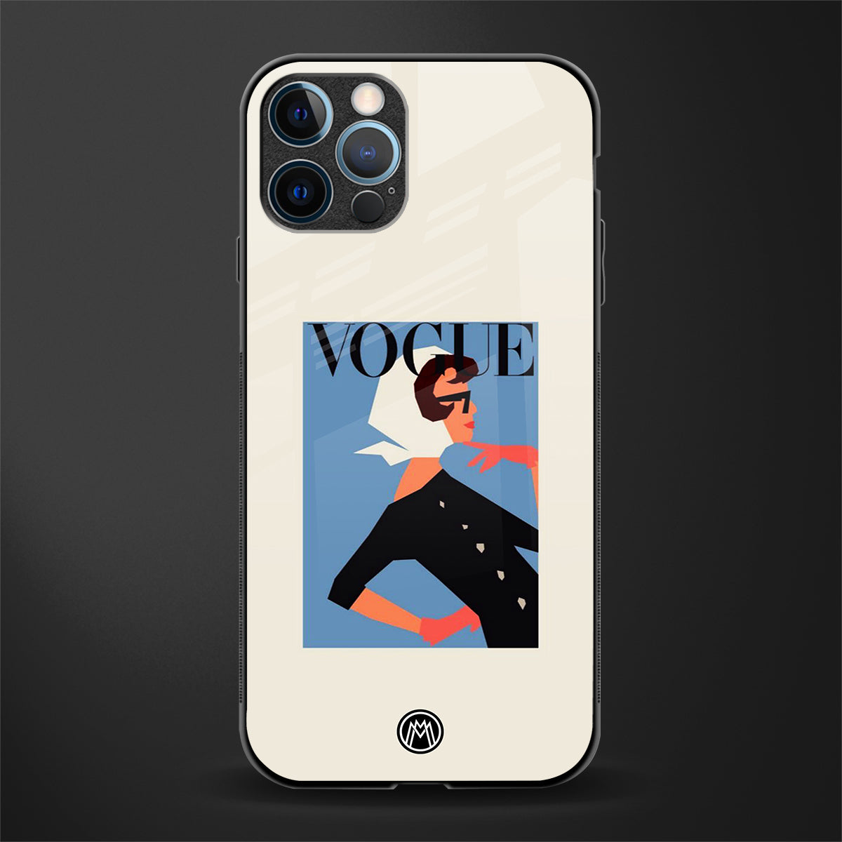 vogue lady glass case for iphone 12 pro max image