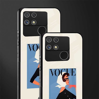 vogue lady back phone cover | glass case for realme narzo 50a