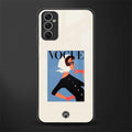 vogue lady glass case for samsung galaxy m52 5g image
