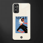 vogue lady glass case for samsung galaxy m52 5g image