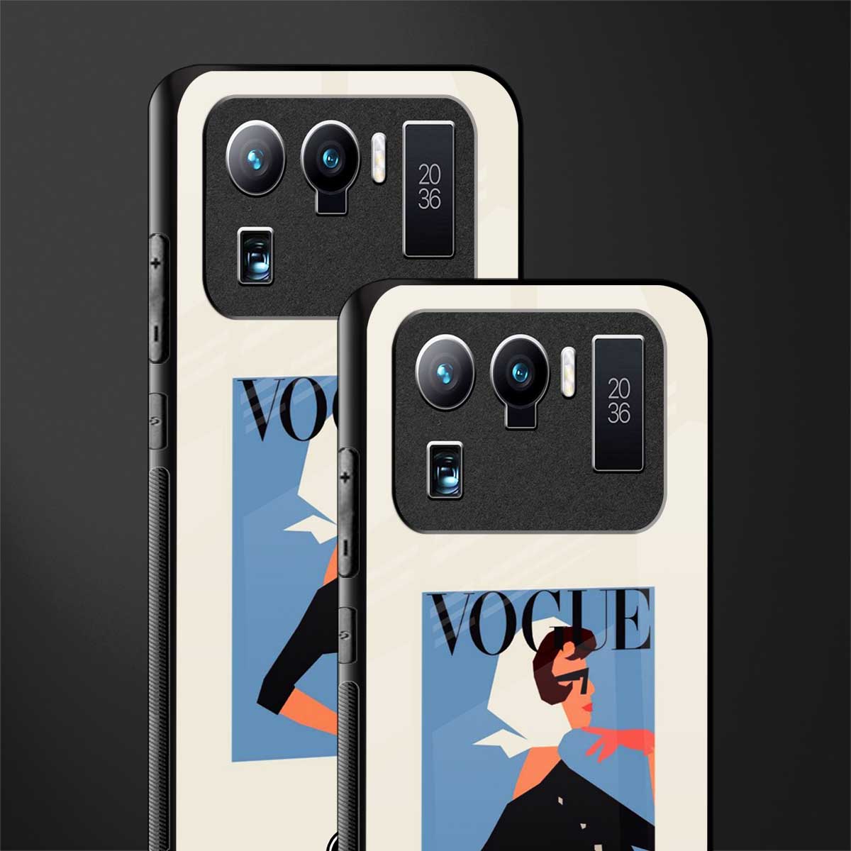 vogue lady glass case for mi 11 ultra 5g image-2