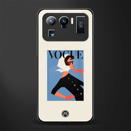 vogue lady glass case for mi 11 ultra 5g image