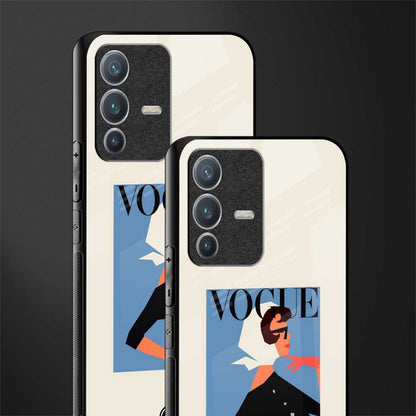 vogue lady glass case for vivo v23 pro 5g image-2