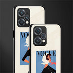 vogue lady back phone cover | glass case for oneplus nord ce 2 lite 5g