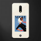 vogue lady glass case for oneplus 7 image
