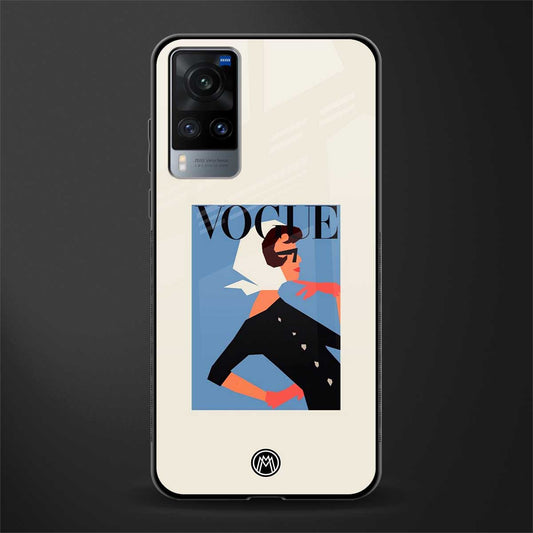 vogue lady glass case for vivo x60 image