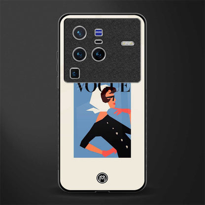 vogue lady glass case for vivo x80 pro 5g image