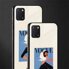 vogue lady glass case for samsung galaxy note 10 lite image-2