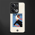 vogue lady back phone cover | glass case for oppo reno 8