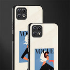 vogue lady back phone cover | glass case for samsung galaxy f42