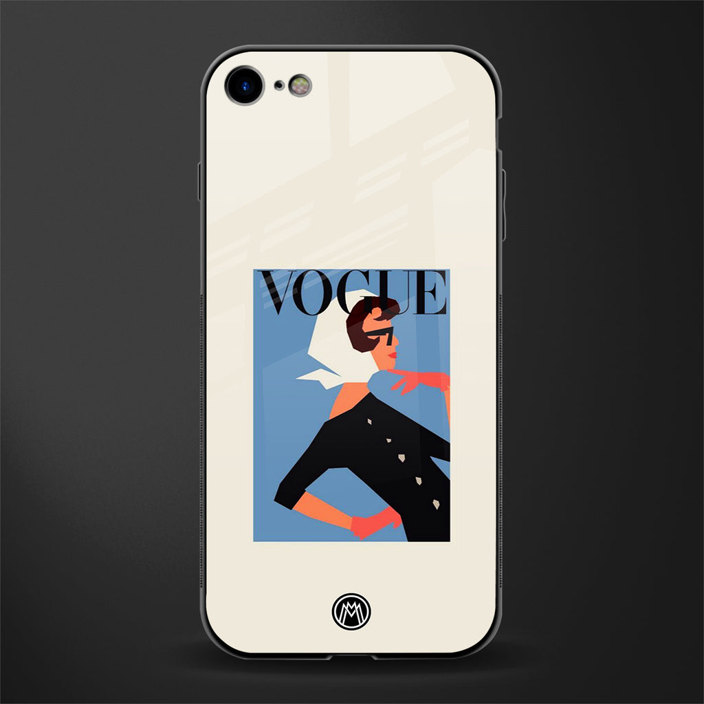 vogue lady glass case for iphone 7 image