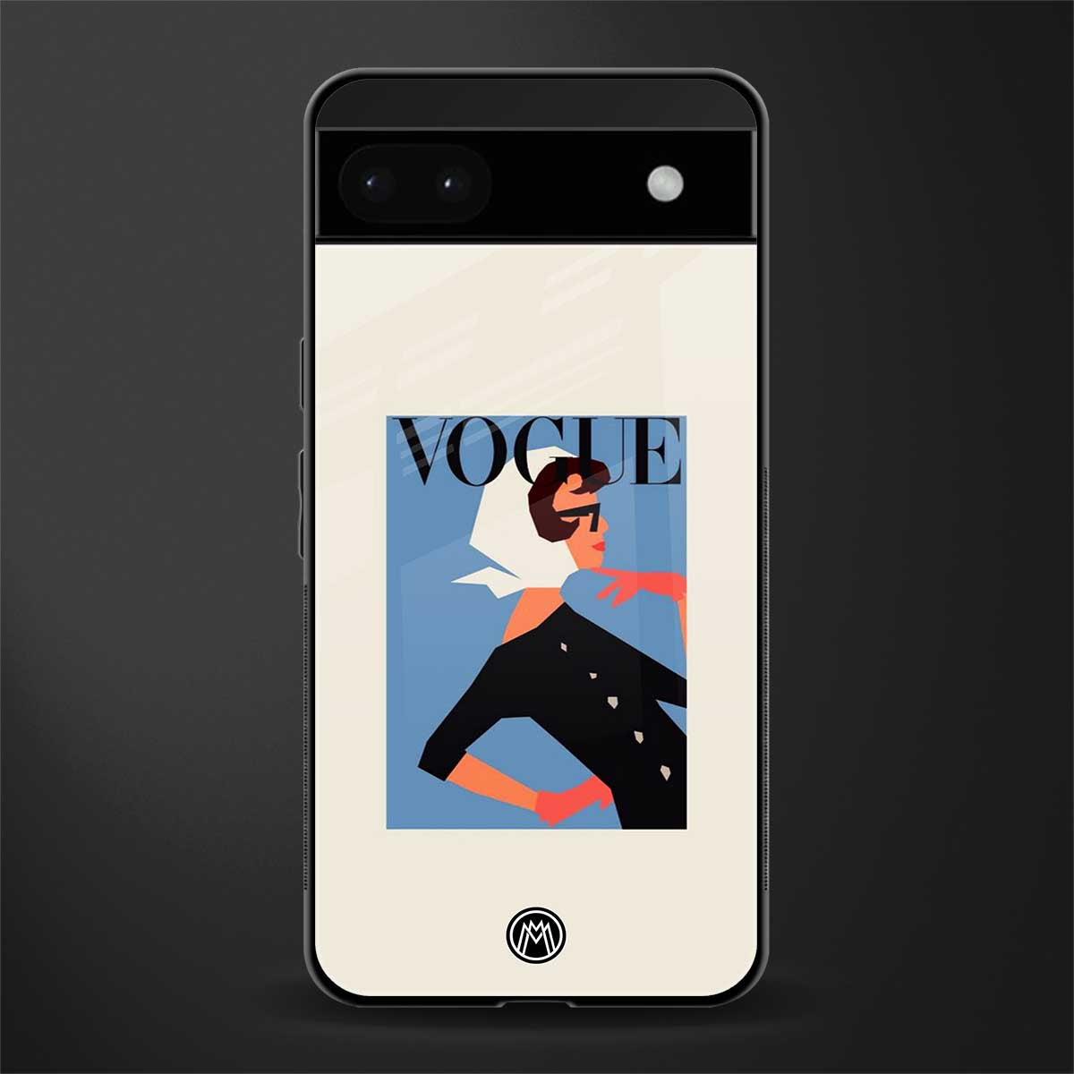 vogue lady back phone cover | glass case for google pixel 6a