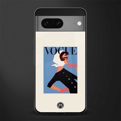 vogue lady back phone cover | glass case for google pixel 7