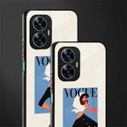 vogue lady back phone cover | glass case for realme c55