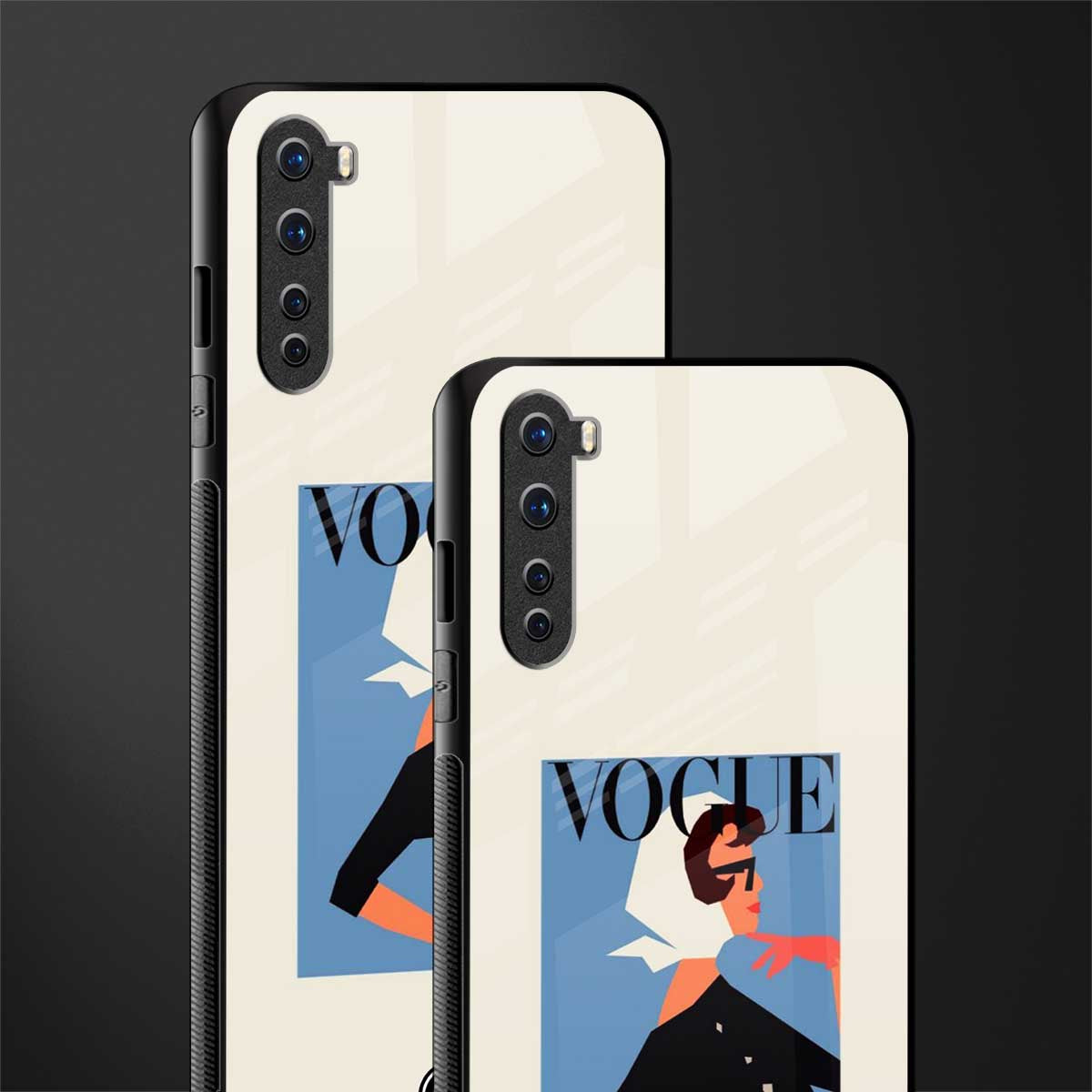 vogue lady glass case for oneplus nord ac2001 image-2