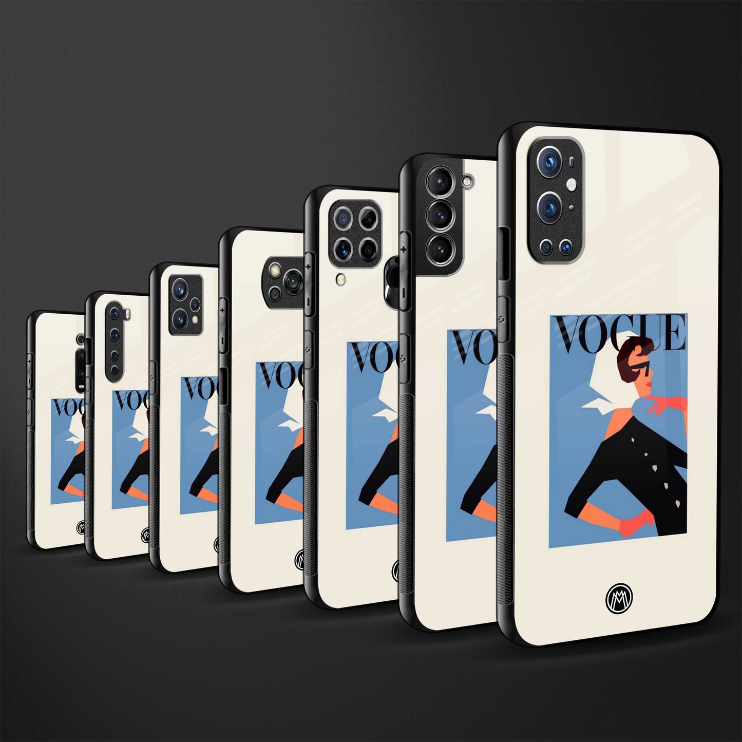 vogue lady glass case for iphone 8 plus image-3
