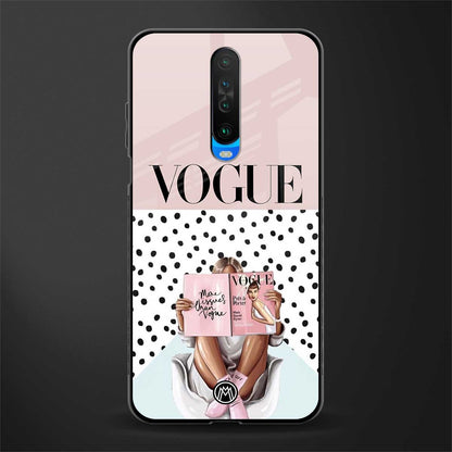 vogue queen glass case for poco x2 image