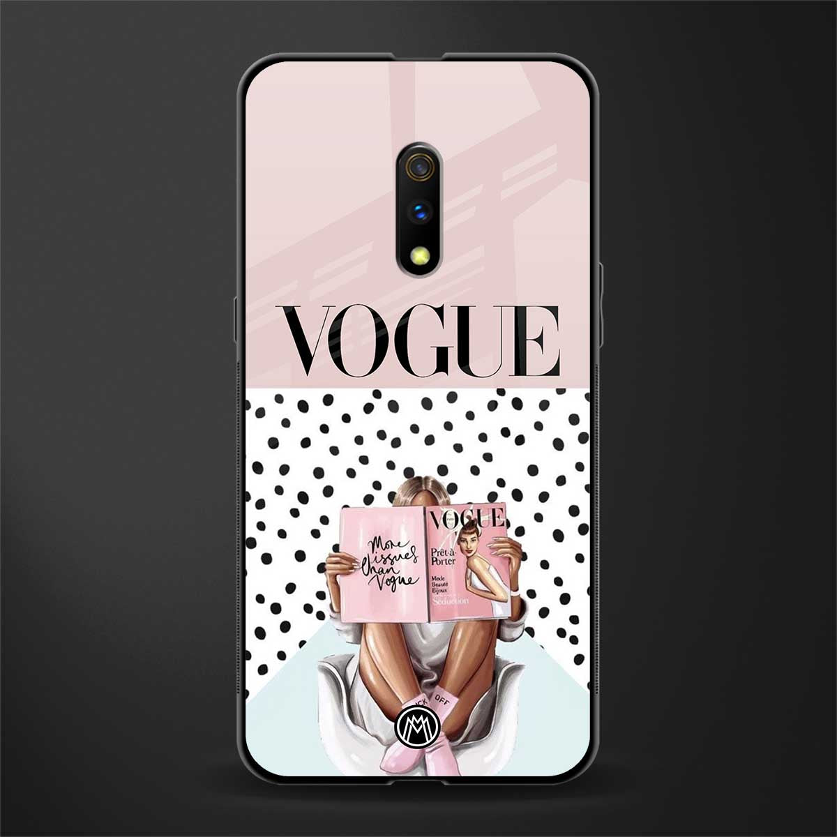 vogue queen glass case for realme x image