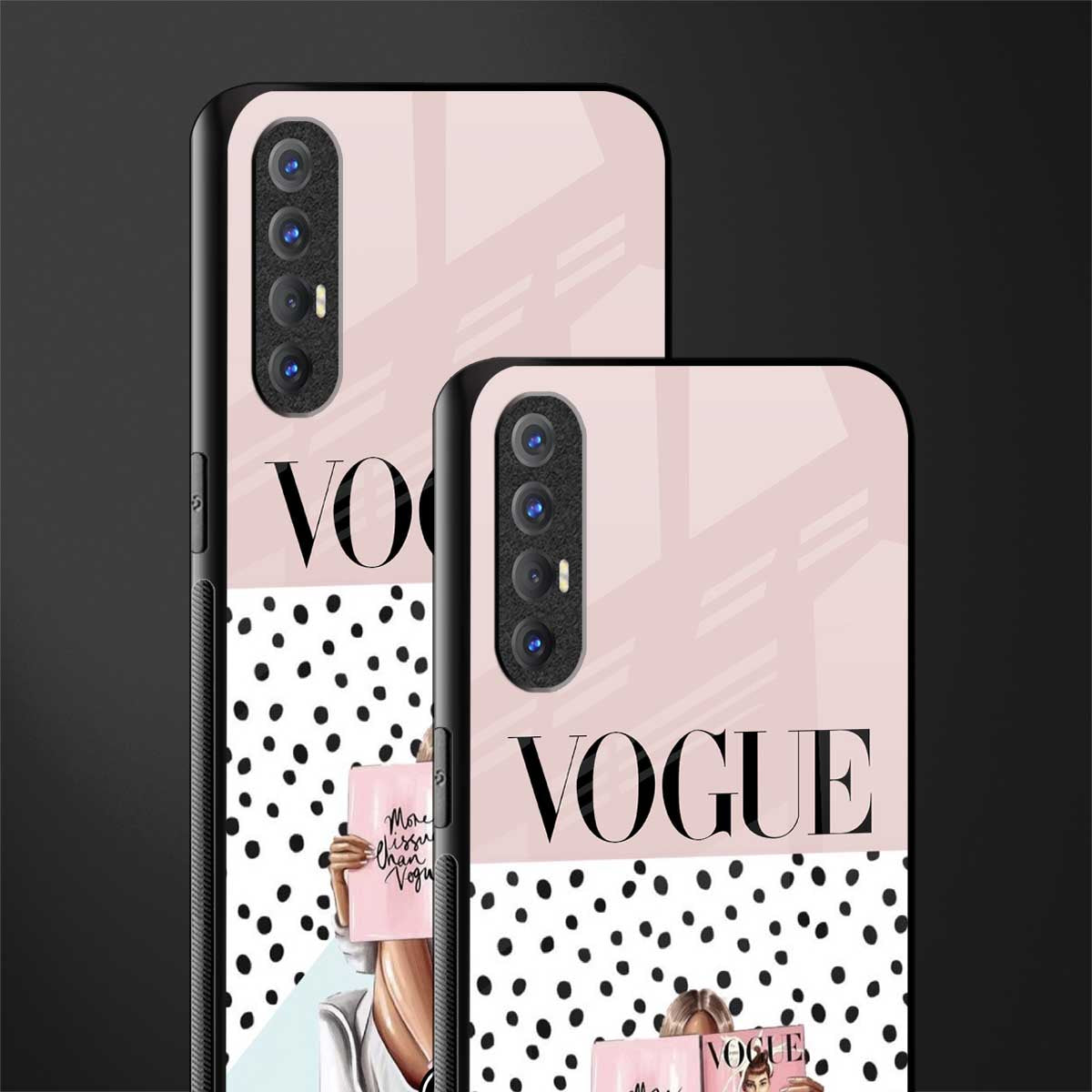 vogue queen glass case for oppo reno 3 pro image-2