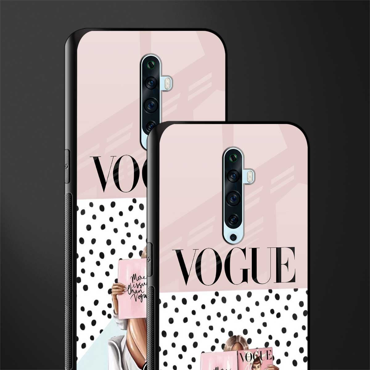 vogue queen glass case for oppo reno 2f image-2