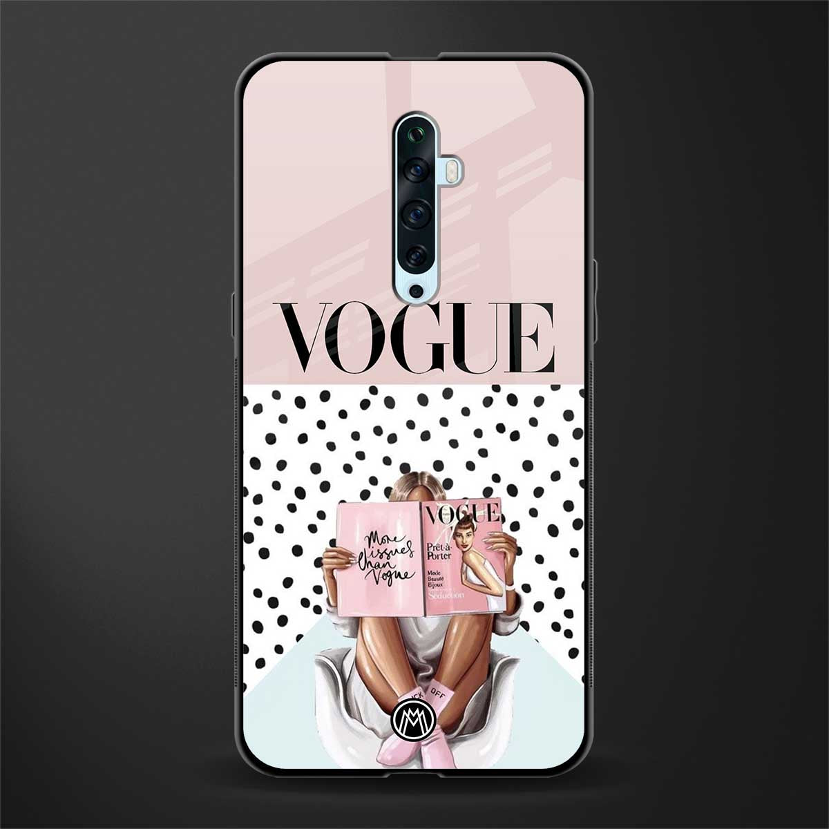 vogue queen glass case for oppo reno 2f image