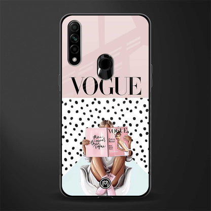 vogue queen glass case for oppo a31 image