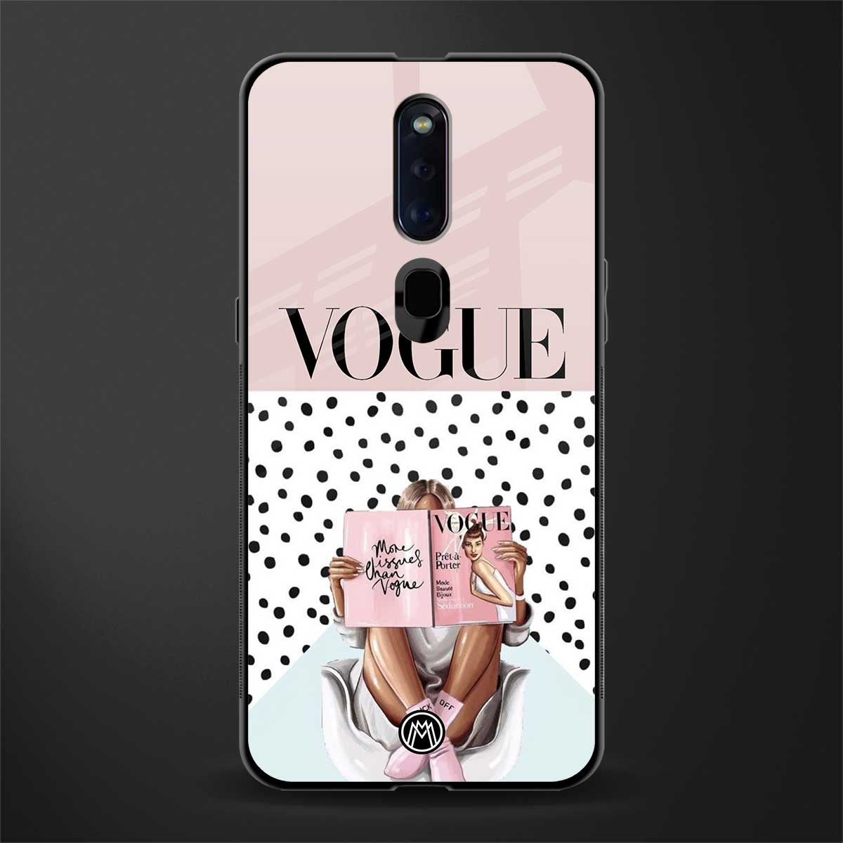 vogue queen glass case for oppo f11 pro image