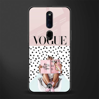 vogue queen glass case for oppo f11 pro image