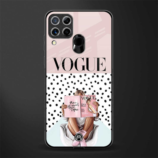 vogue queen glass case for realme c15 image