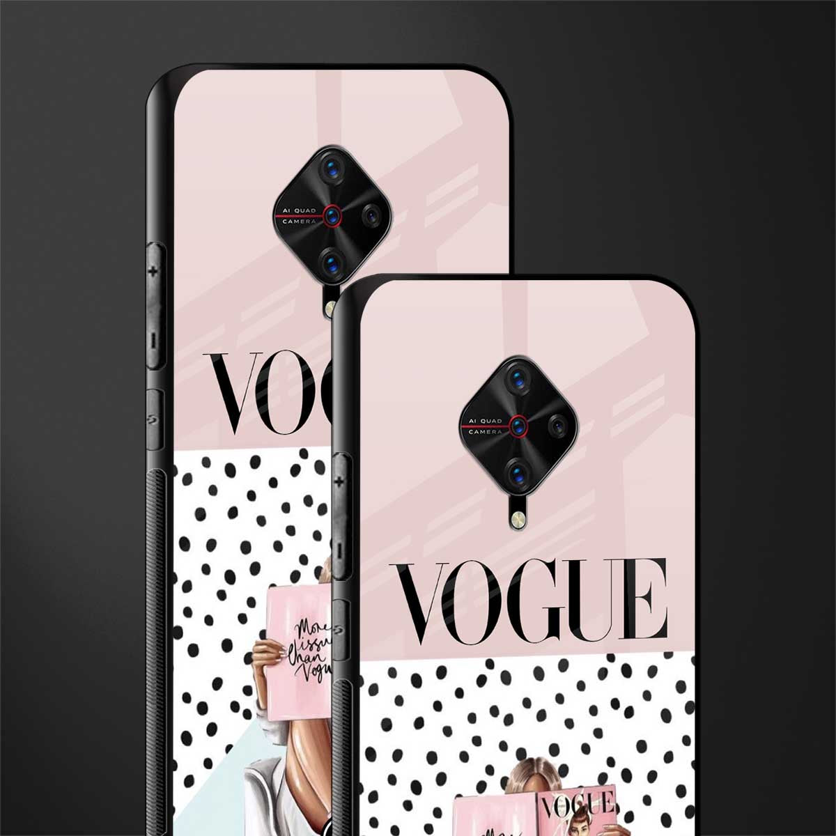 vogue queen glass case for vivo s1 pro image-2