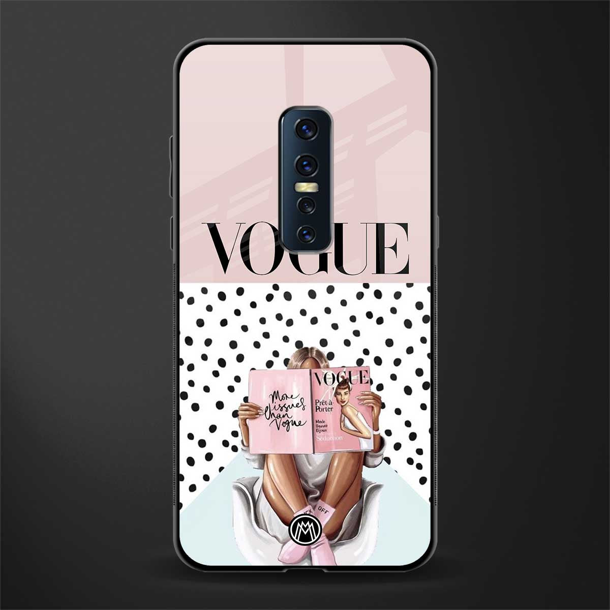 Vogue Queen Phone Cover for Vivo V17 Pro Glass Case Mymerchandize