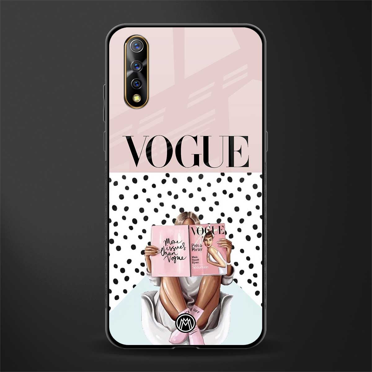 vogue queen glass case for vivo s1 image