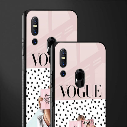 vogue queen glass case for vivo v15 image-2