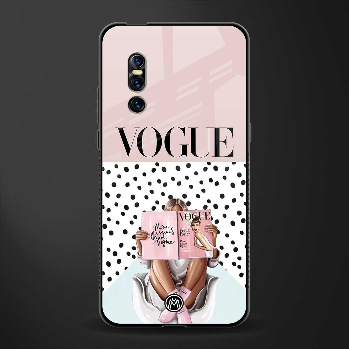 vogue queen glass case for vivo v15 pro image