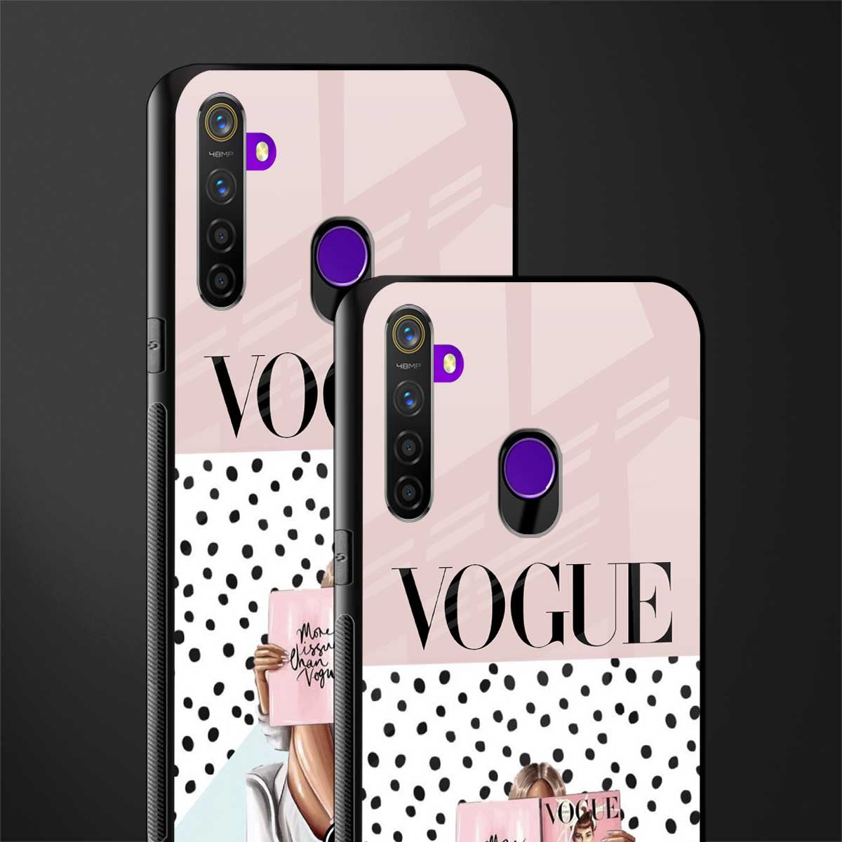 vogue queen glass case for realme 5 pro image-2