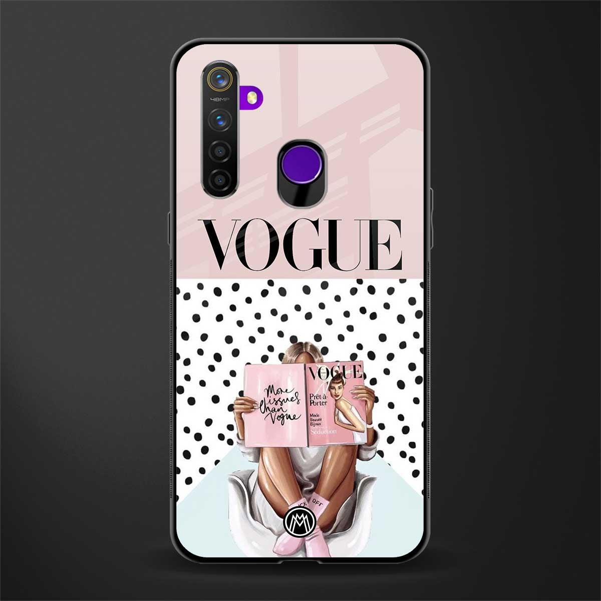 vogue queen glass case for realme 5 pro image