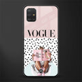 vogue queen glass case for samsung galaxy a51 image