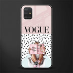vogue queen glass case for samsung galaxy a51 image