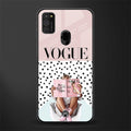vogue queen glass case for samsung galaxy m21 image