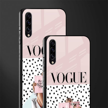 vogue queen glass case for samsung galaxy a50s image-2