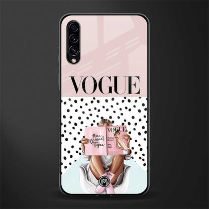 vogue queen glass case for samsung galaxy a30s image