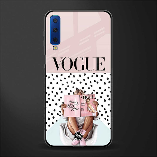 vogue queen glass case for samsung galaxy a7 2018 image
